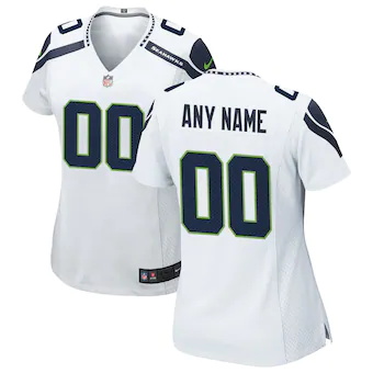 womens nike white seattle seahawks custom game jersey_pi389